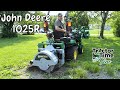 TIPS From Suburban  Tilling and Stump Grinding Project! John Deere 1025R Tractor