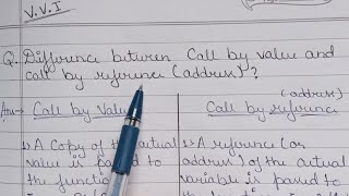 Difference between Call by Value and Call by Reference | Call by Value vs Call by Address 