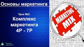 Комплекс маркетинга 4P-7P.  Маркетинг микс. Основы маркетинга. Урок 2