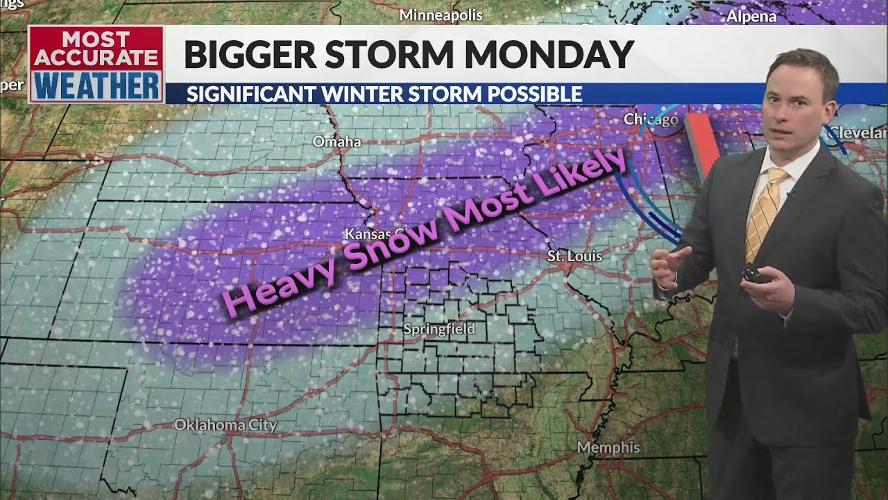 A little light snow to end the week, bigger storm possible to start ...