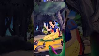 Drawing Snow White in an Infinite Zoom🍎✨