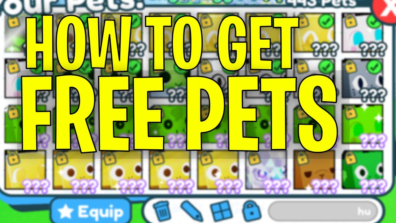 HOW TO GET FREE PETS IN PET SIMULATOR X (Roblox) YouTube