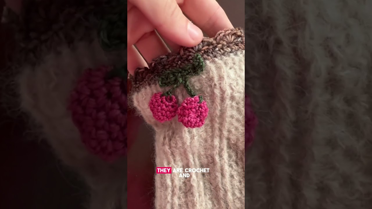 The Cherry Cloud Crochet Socks 🍒💗