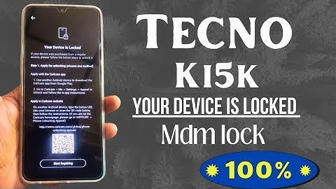 Tecno spark 10c your device is locked solution