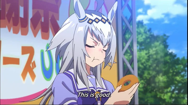 Uma Musume: Oguri Cap eating Donuts