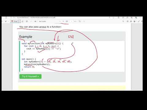C++ Pass Array to a Function