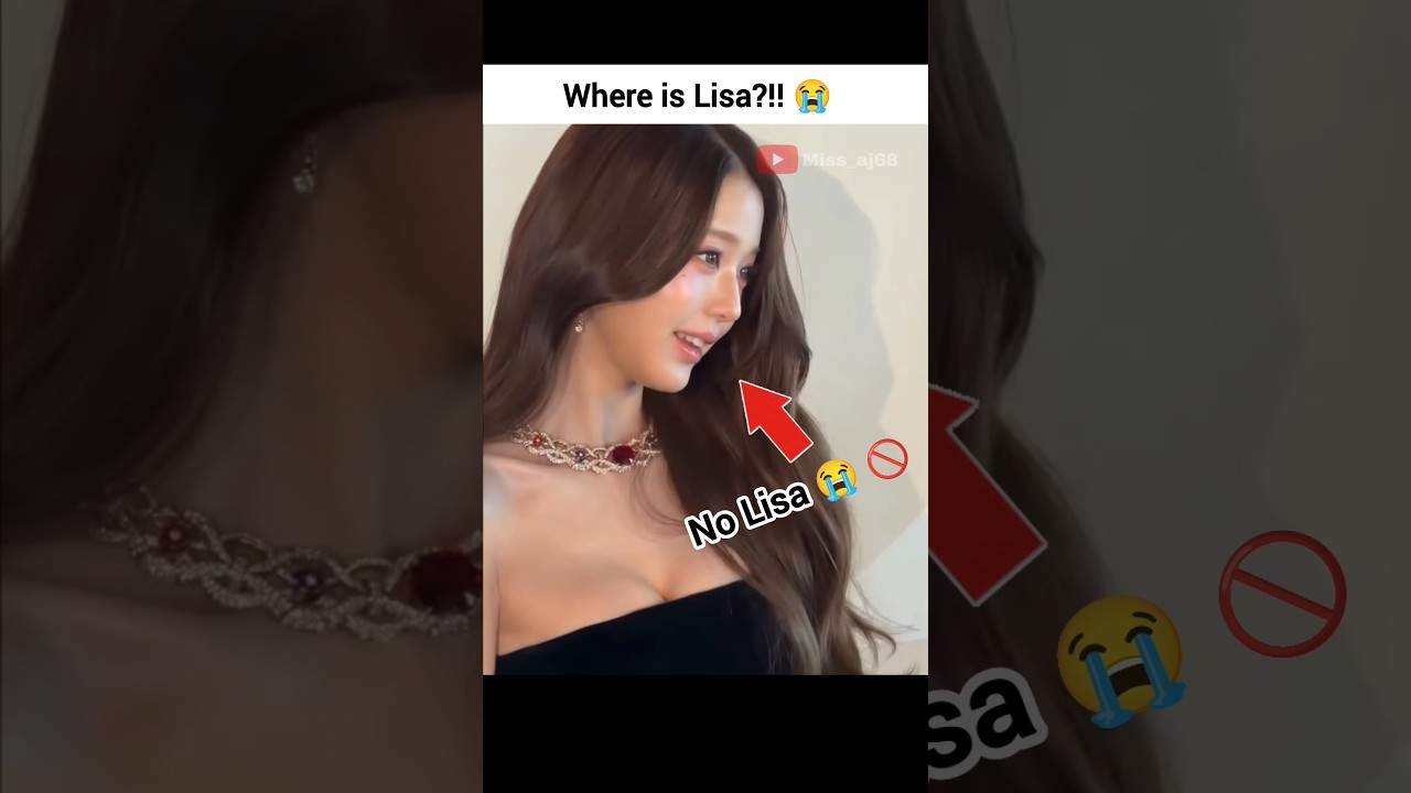 Why Lisa not attending the event 😱😭 #lisa #fypviralシ #ytshorts #sad  #blink @wearelloud