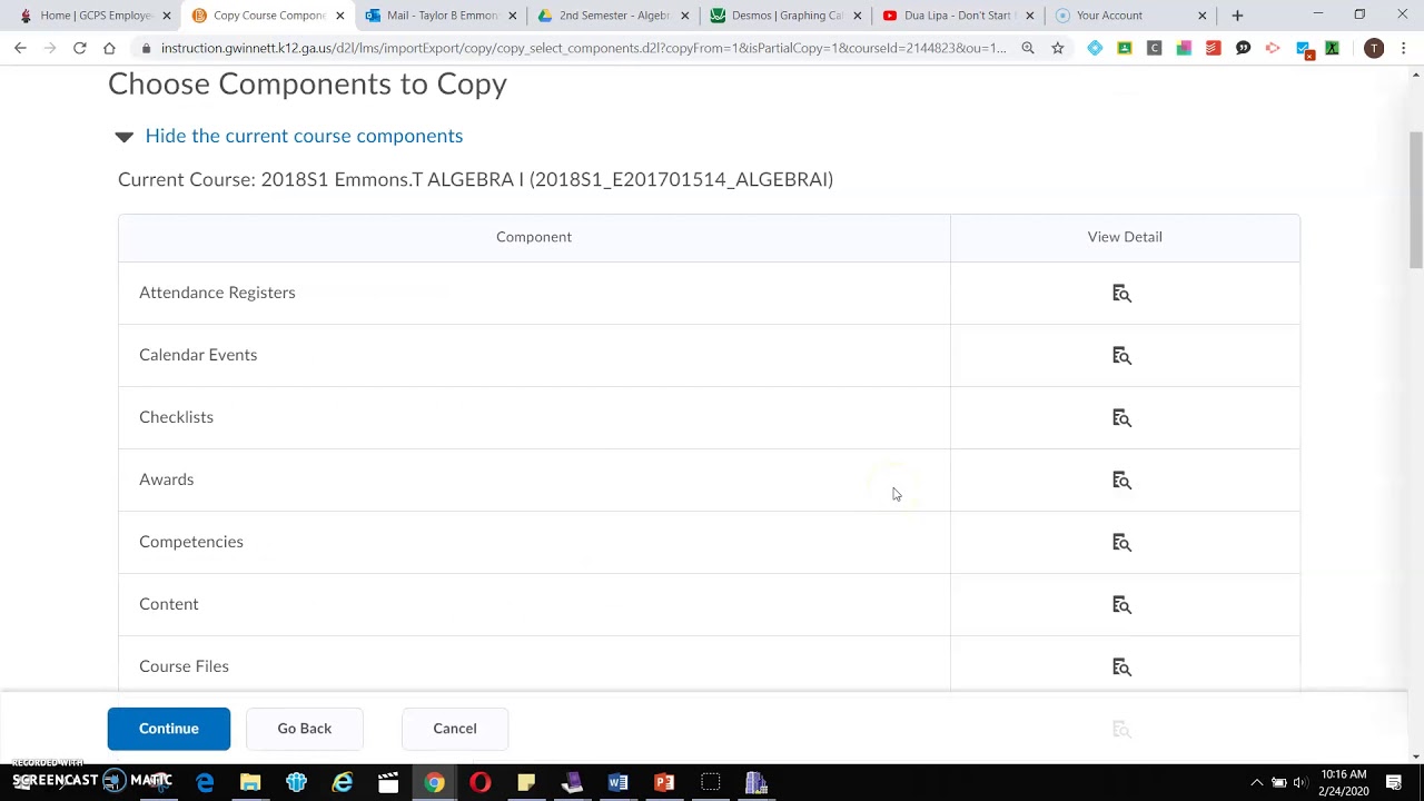 how to copy quizzes YouTube