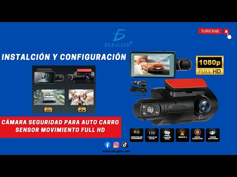 Dvr Dash Cámara Frontal 1080p e Interior Cámara Dual #elegate