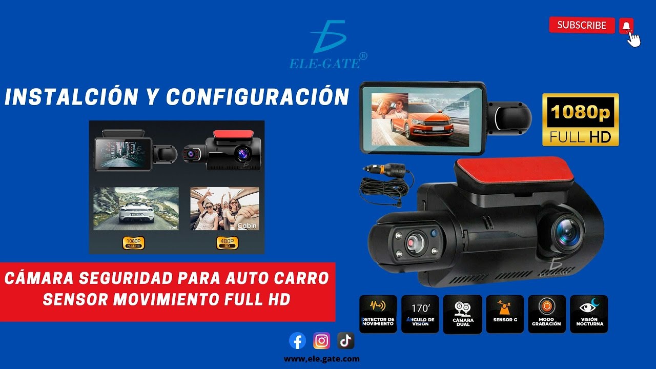 Camara De Carro Auto Coche Para Grabar Delantera Y Trasera Vision