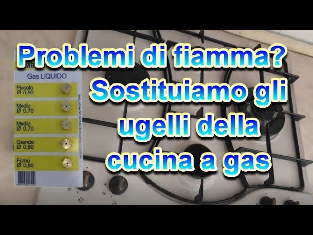 Problemi di fiamma? Sostituiamo gli ugelli del piano cottura della cucina a  gas 