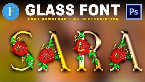 new glass font 2022 || flower multi colour gradient glass font dp editing by ps touch pixlab picsart