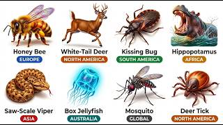 Every Continent's Deadliest Animal Explained