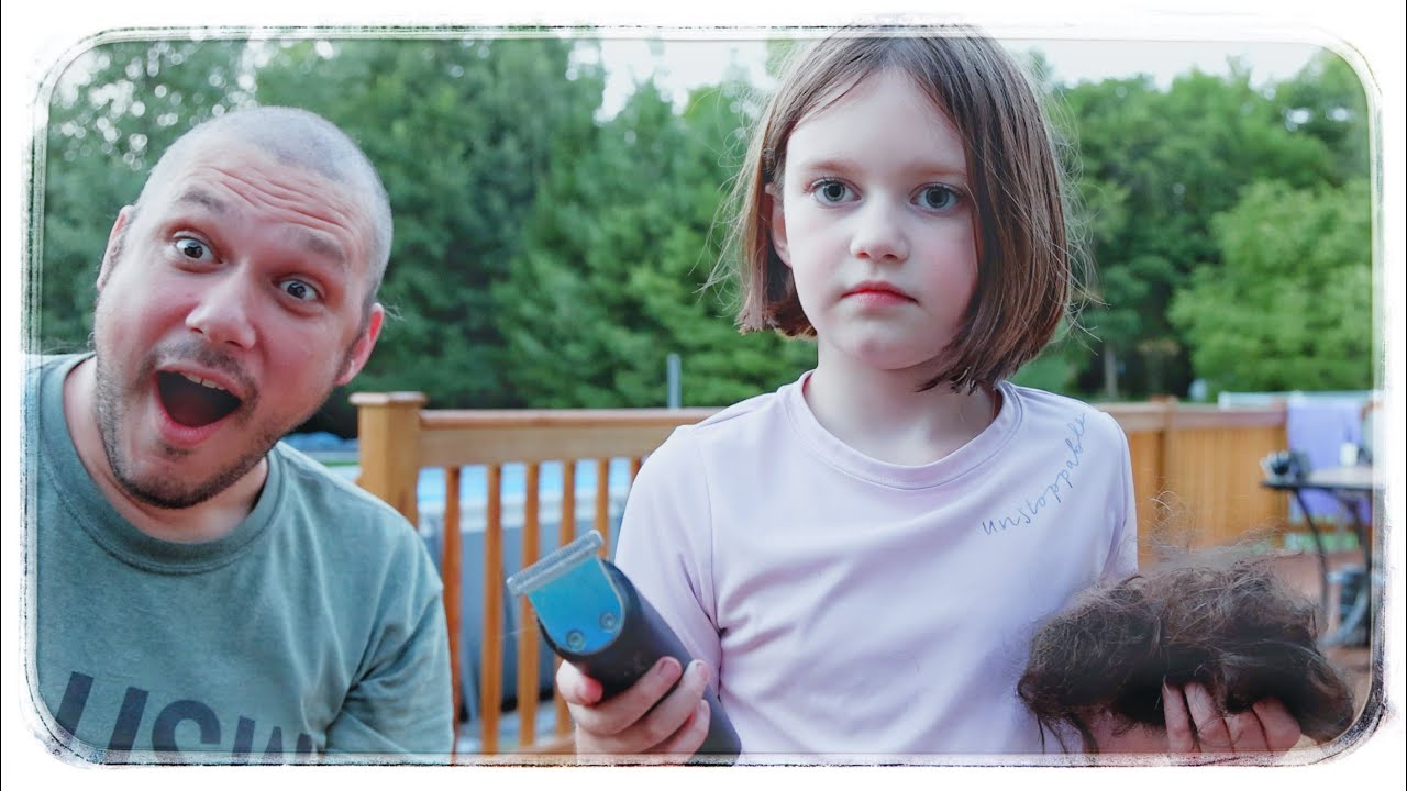 BRAYLEE BUZZED DAD'S HAIR OFF DOES THIS ENCOURAGE HER TO BUZZ HER OWN