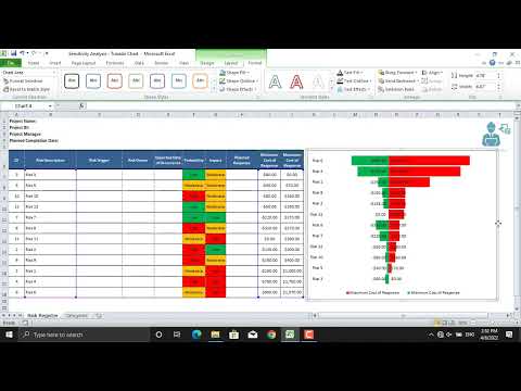 What is a Tornado Chart in Project Management and How to Prepare it in Ms. Excel?