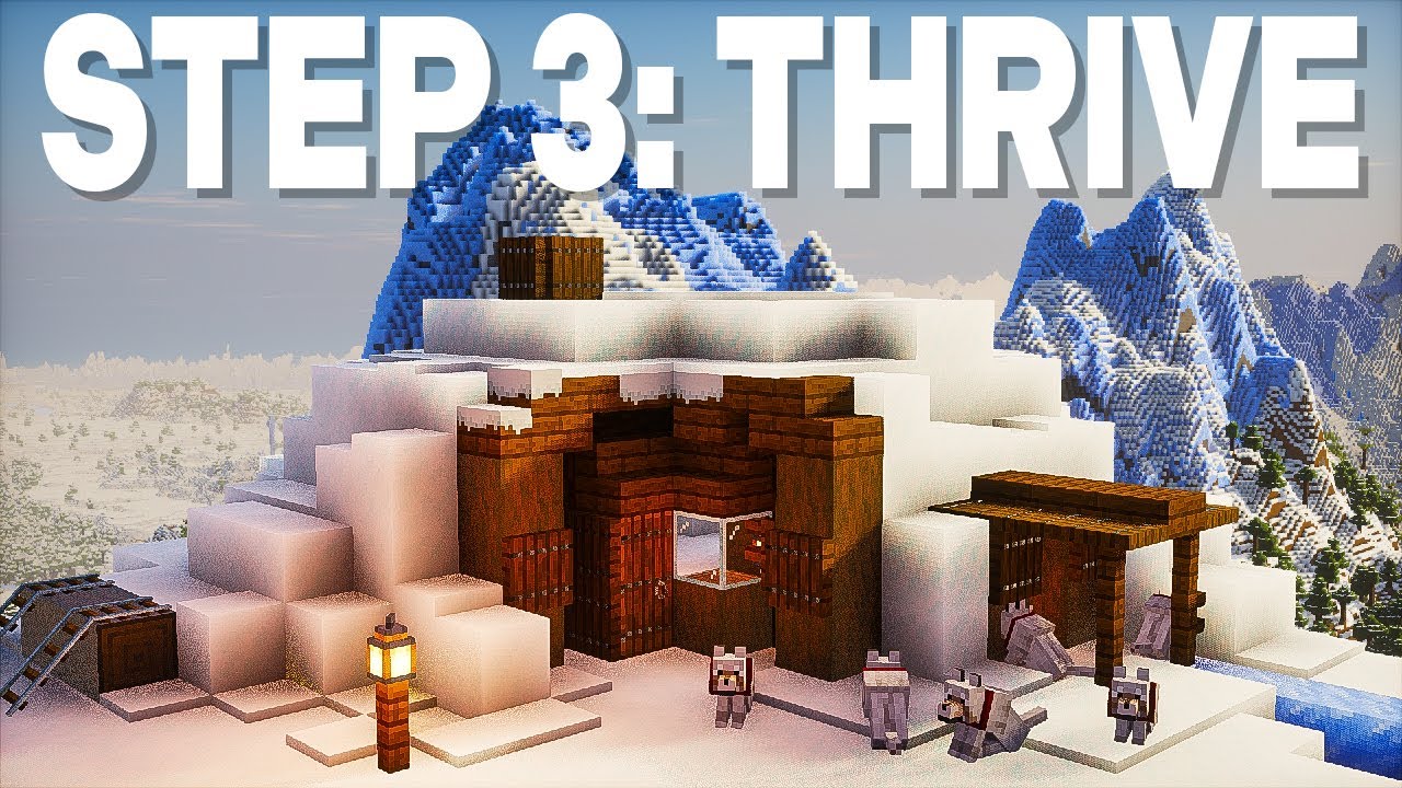 Surviving Minecraft's Realistic Winter Mod 3