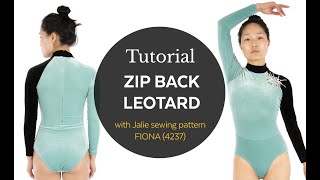 How to sew a zip back leotard (Jalie pattern Fiona 4237)