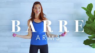 Easy Barre Arm Toning Workout with Dumbbells for Beginners & Seniors 10 minutes