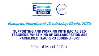 EEM 2025 - Supporting and working with racialised teachers