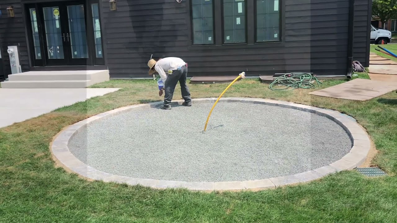 Firepit with gas line