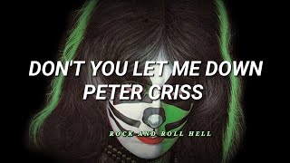 Peter Criss - Don't You Let Me Down (Subtitulado En Español +