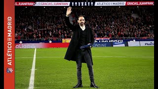 Así fue el homenaje a Juanfran Torres en el Wanda Metropolitano