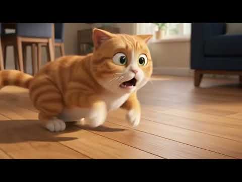 Cute Cat Vs Robot Vacuum! 😹 Cute Animated Short