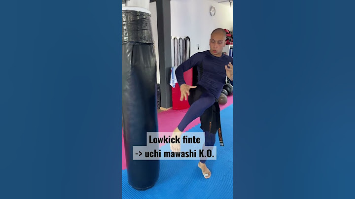 Kampfsport (Kyokushin) Technik - Low Kick Finte zu Kopf Kick