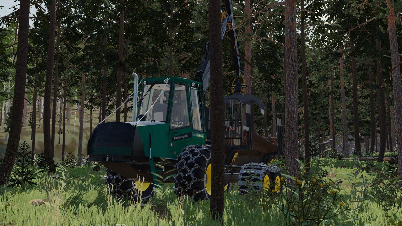 Forwarding in thinning with Timberjack 1110d 6W! FS22 Multiplayer ...