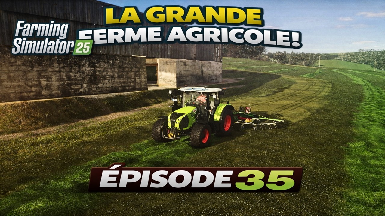 Vente du blé, des balles et retournement des foins | FS25 Ferme realiste | Déc. | Timelapse #35