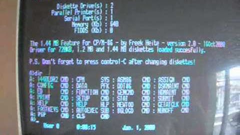 CP/M-86 on AMSTRAD PC 1512