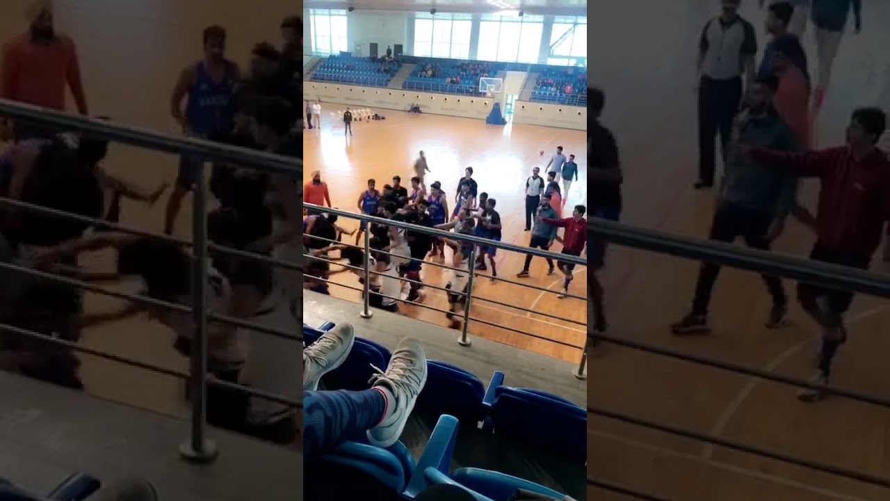 Fight in Delhi University during Basketball match