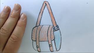 Çanta Resmi Nasıl Çizilir? - Okul Öncesi Etkinlik - Anaokulu Etkinlikler - Easy Drawing