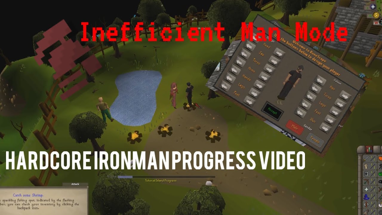 OSRS Inefficient Harcore Ironman Mode 1 - Tutorial Island