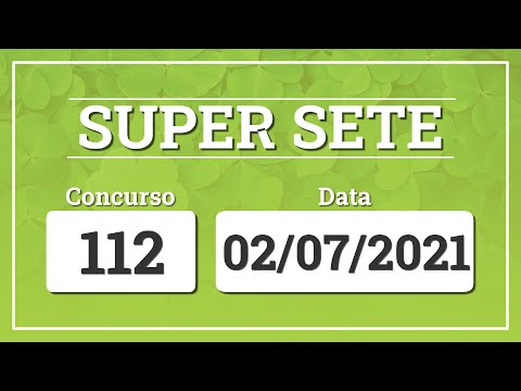 Resultado do sorteio da Super Sete 112