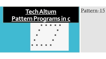 Pattern Program in C | Hollow Rhombus Pattern | Pattern 15