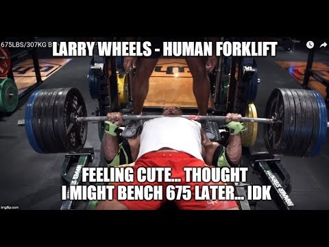 athletenschmiede Larry Wheels Nails A 675 Bench Press In The Gym! What?!!!