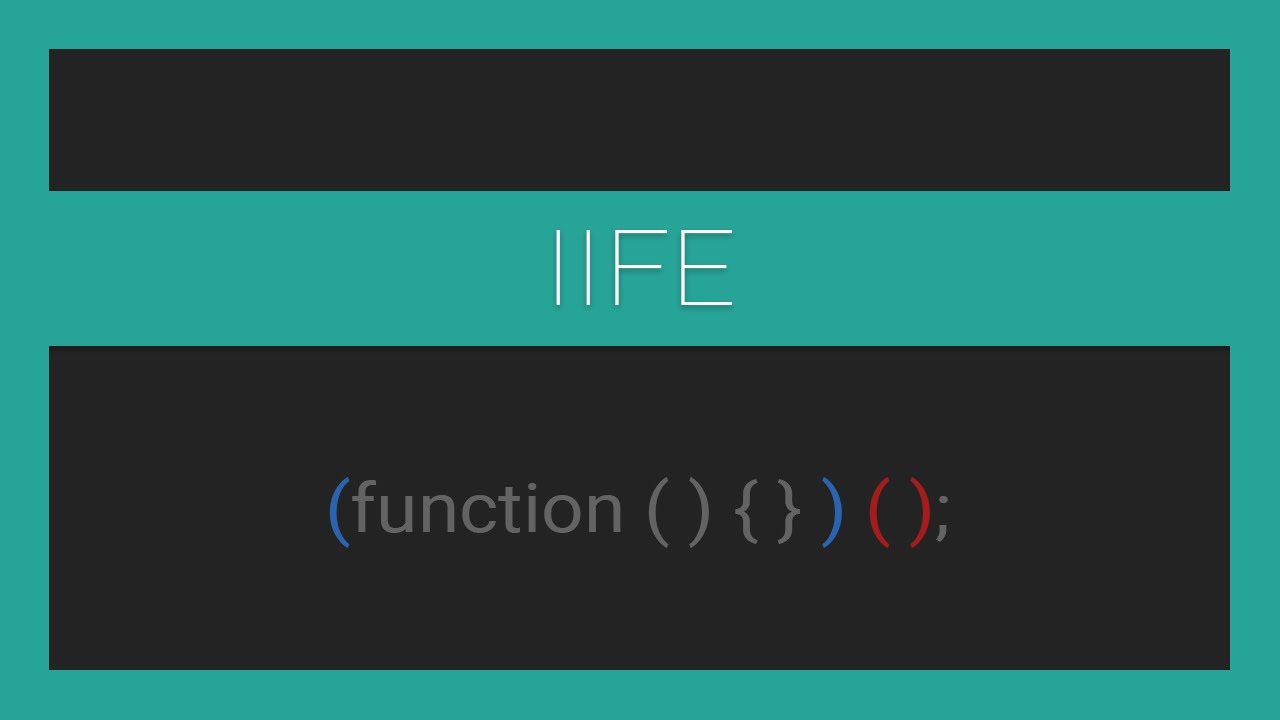 JavaScript Immediately Invoked Function Expressions (IIFE)