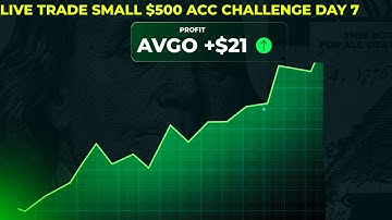 Live Trading Small $500 Account : #AVGO +$21