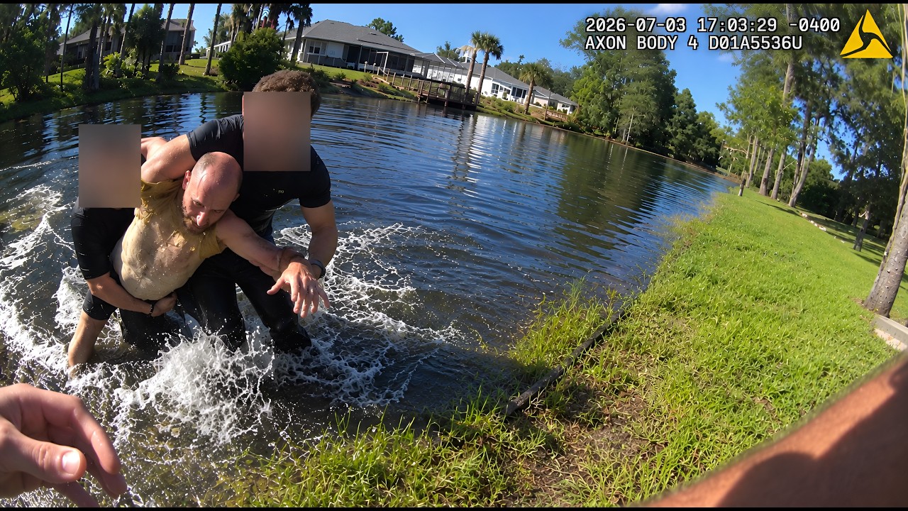 Florida Man Jumps Into Alligator Infested Water to Escape Police