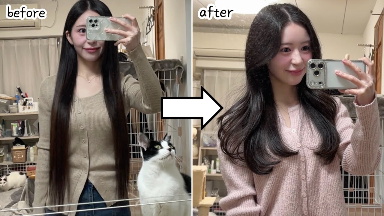 3年間伸ばした髪を20cmカット!美容室で変身Day💇♀️【Vlog】
