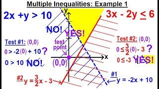Algebra - Ch. 31: Linear Inequality in 2 Variables (9 of 14) Multiple Inequalities: Example 1