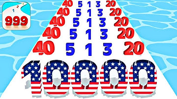 Numbers Madness Run Merge Game - Number Master Gameplay Walkthrough Android iOS, Math Games