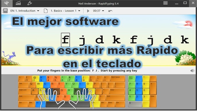 JOGO EDUCATIVO PARA TREINO DIGITAÇÃO TECLADO - SOFTWARE RAPID