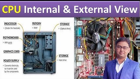 CPU internal & external View | जाने कि सीपीयू के अंदर कौन-कौन से कंप्लेंट होते है
