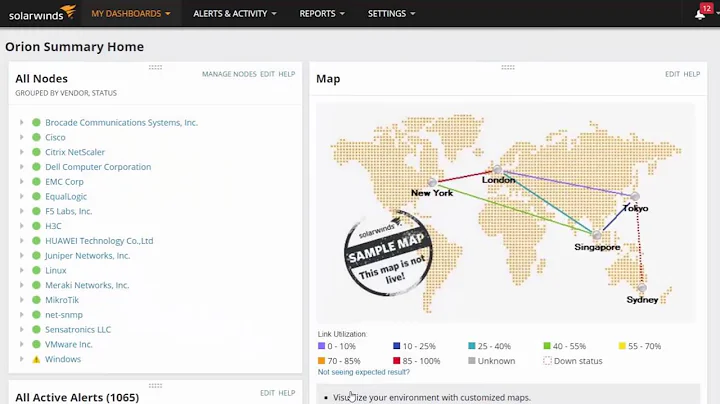 SolarWinds Network Performance Monitor Training: New Navigation