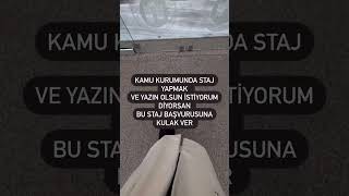 Ulusal staj başvuruları başladı #reklam değildir