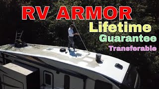 RV Armor #rvupgrade #lifetimewarranty #rvroofreplacement