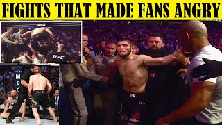 Top 8 Fights That Made The Fans Furious - CRAZY REACTIONS!!