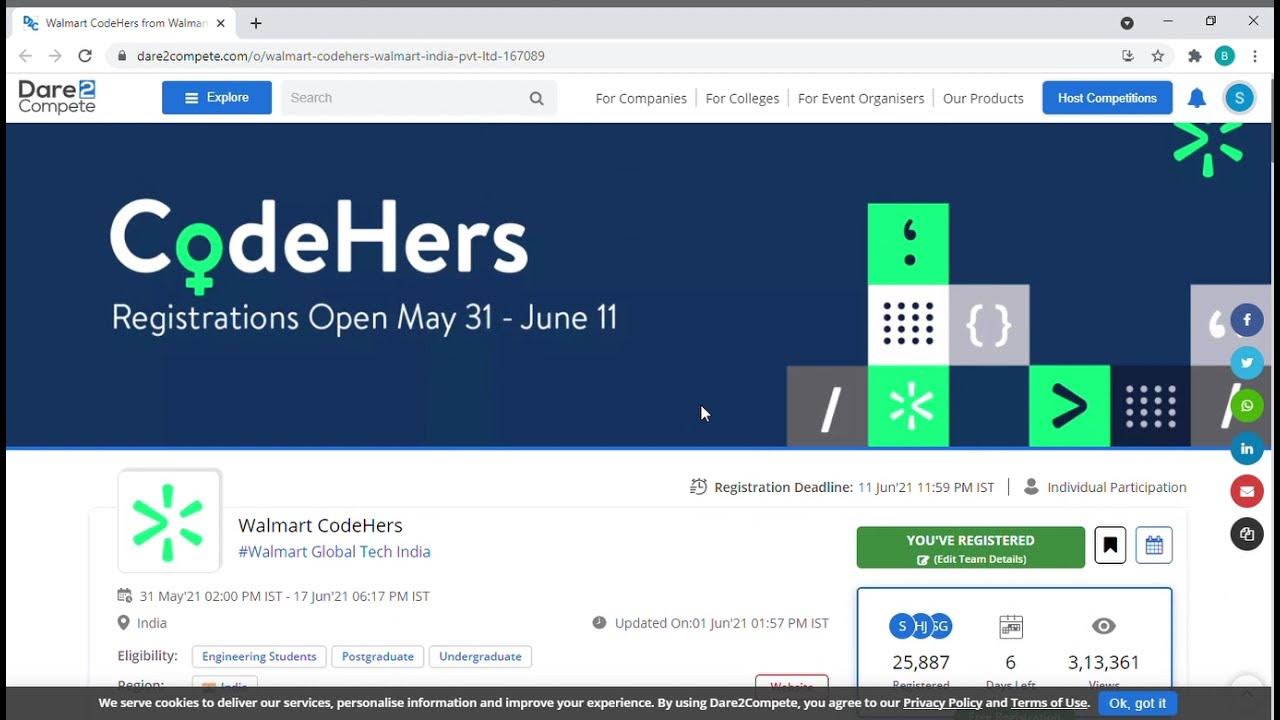 Walmart Codehers 2025 Result